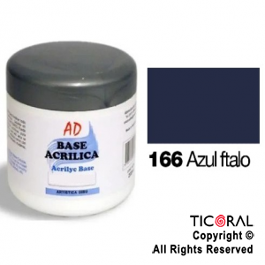 BASE ACRILICA AD 166 AZUL FTALO 200ML X 3 UNIDADES